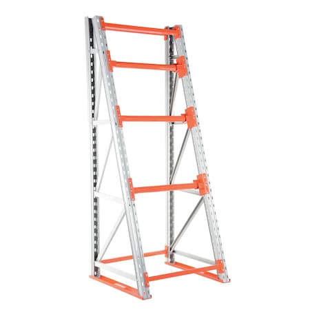 Vestil Steel Reel Rack Starter Kit 36 In. x 39 In. x 96 In. 6000 Lb. Capacity, White/Orange RERC-348
